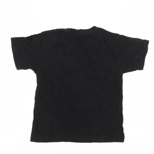 Hard Rock Cafe Boys Black T-Shirt Size S with Logo Accents