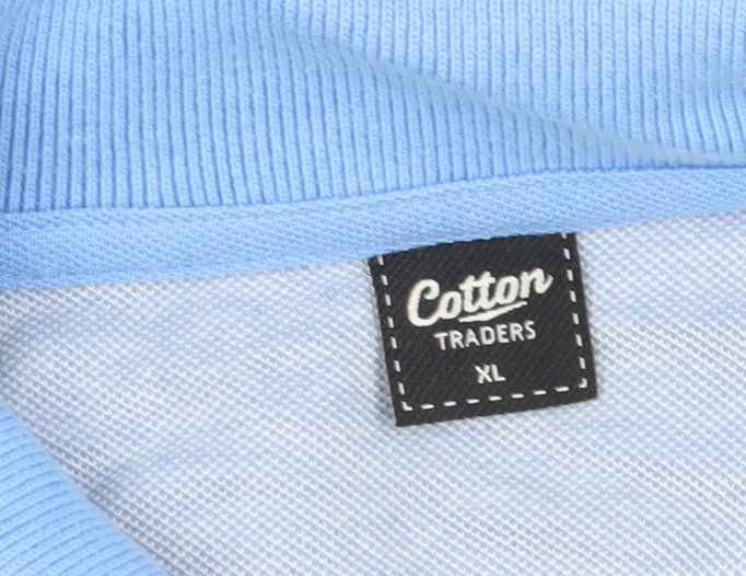 Cotton Traders Blue XL Unisex Polo Shirt