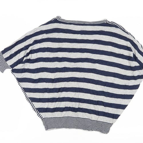 Phase Eight Women's Blue Striped Relaxed T-Shirt, Size L