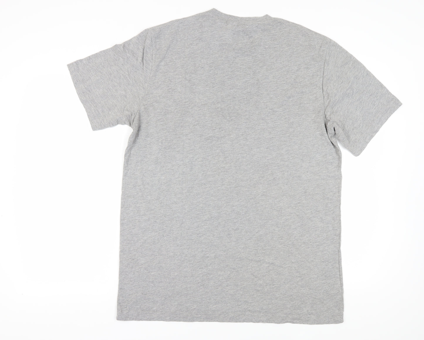 Penguin Men's Grey T-Shirt, Size L, Logo Accent
