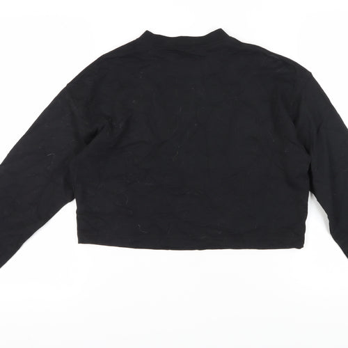 Spotted Women's Black Pullover Sweatshirt M