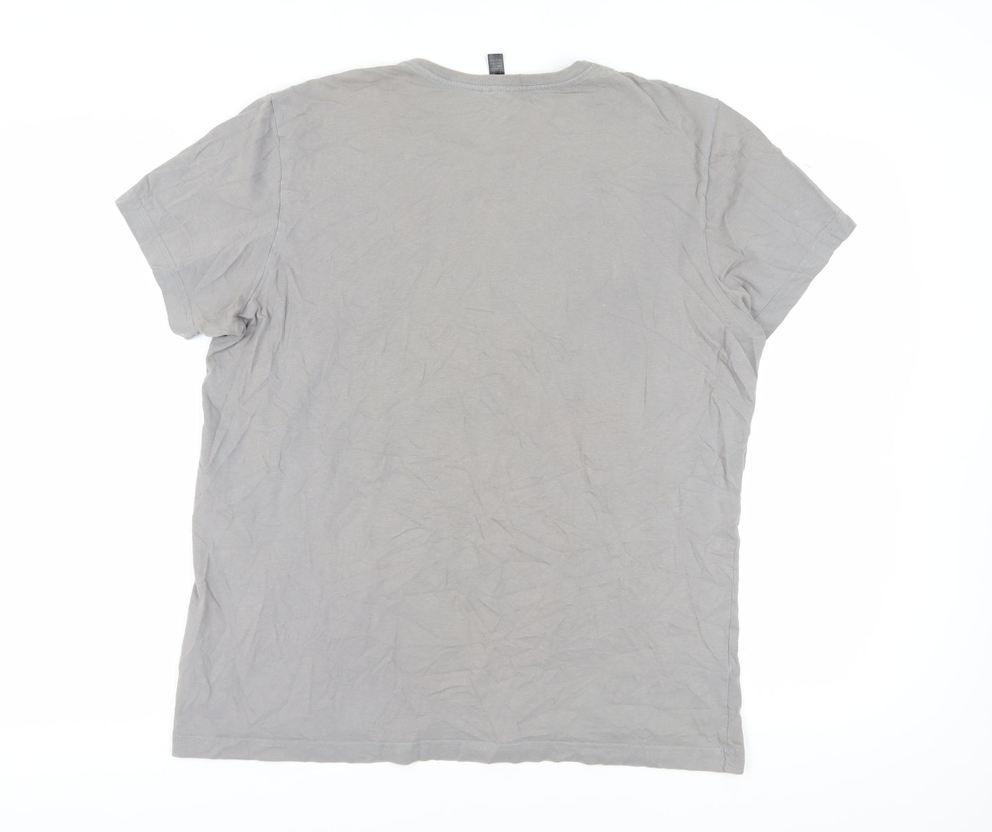 adidas Men's Grey XL Camouflage Logo T-Shirt
