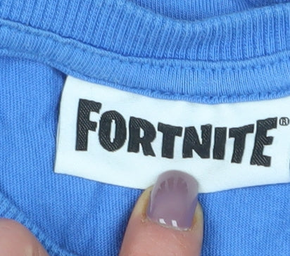 Fortnite Boys Blue Graphic Print T-Shirt 14-15 Years