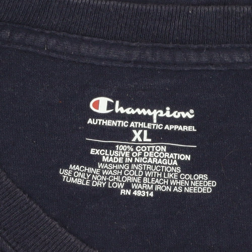 Champion Men's Blue XL College Graphic T-Shirt