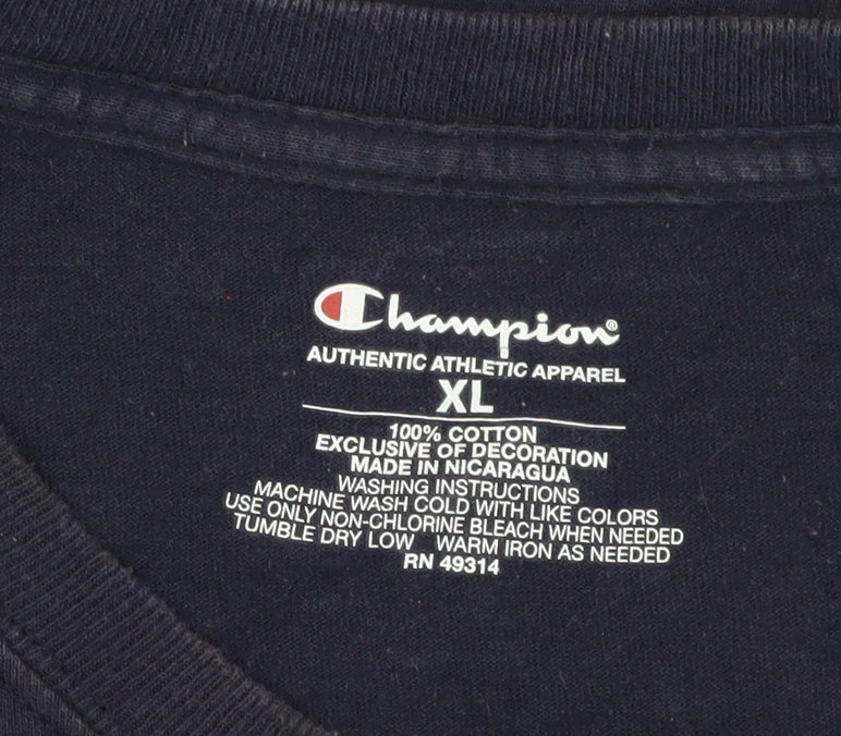 Champion Men's Blue XL College Graphic T-Shirt