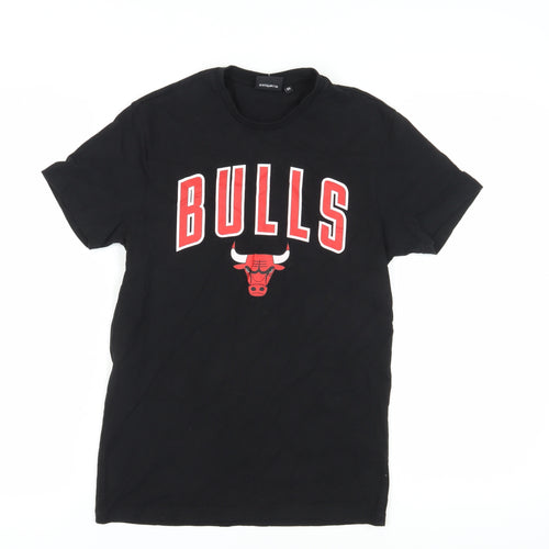 New Era Men's Black Chicago Bulls T-Shirt XS