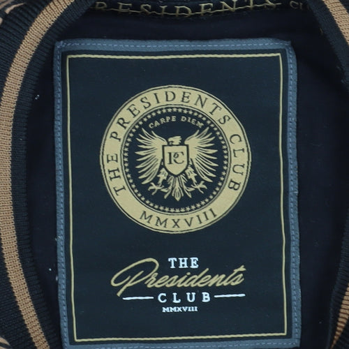 The Presidents Club Men's Brown Geometric T-Shirt, S