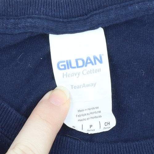 Gildan Women Navy T-Shirt, Size S, Winter is Coming