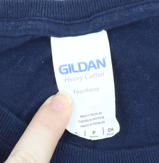 Gildan Women Navy T-Shirt, Size S, Winter is Coming