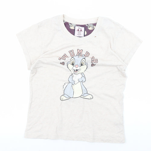 Disney Women's Beige Thumper Nightshirt M Cartoon