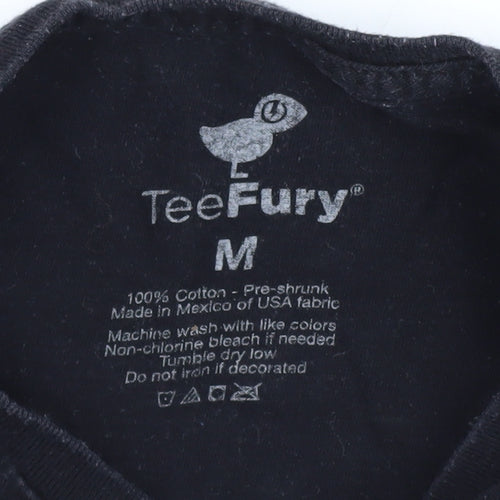 TeeFury Black Anime Unisex Medium Graphic T-Shirt