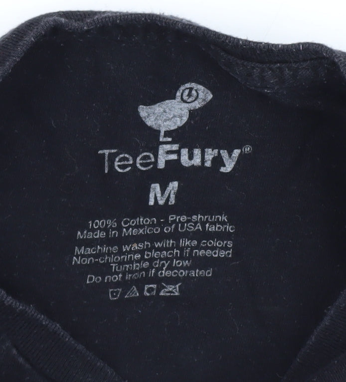 TeeFury Black Anime Unisex Medium Graphic T-Shirt