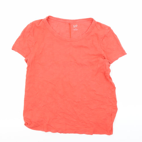 Gap Women's Red Basic T-Shirt, Size M, Casual Short Sleeve