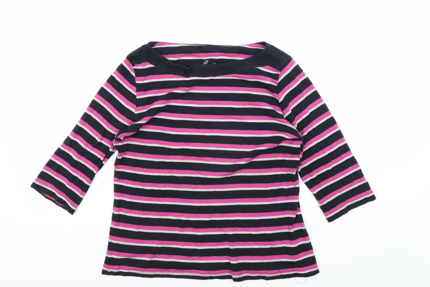 Peacocks Women's Multicoloured Stripe T-Shirt