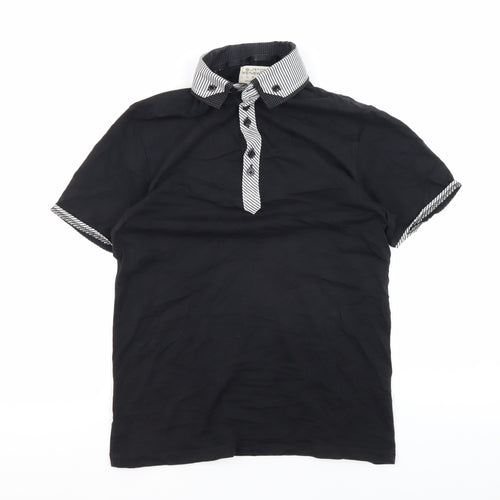Burton Menswear Black XS Short Sleeve Polo