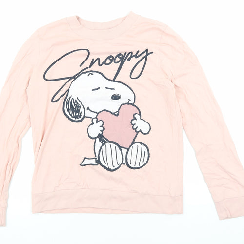 Day Dreams Pink Snoopy Lounge Top Women Size 10 Cartoon