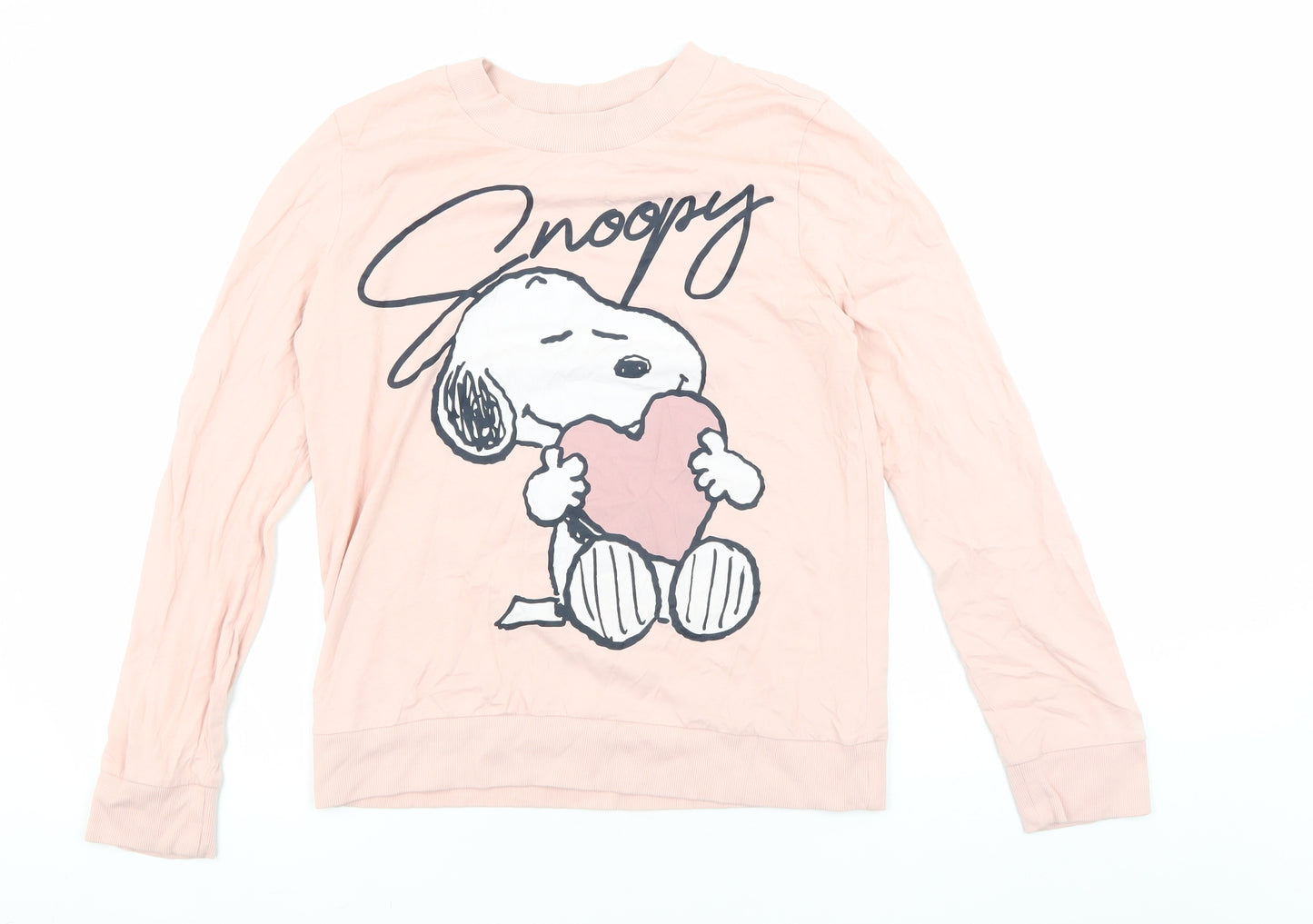Day Dreams Pink Snoopy Lounge Top Women Size 10 Cartoon