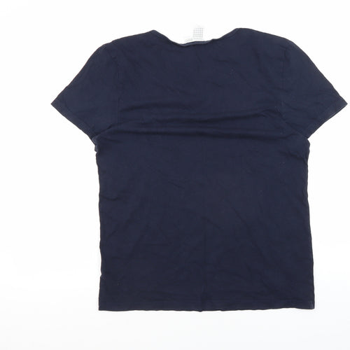 Topman Men's Blue M Round Neck T-Shirt