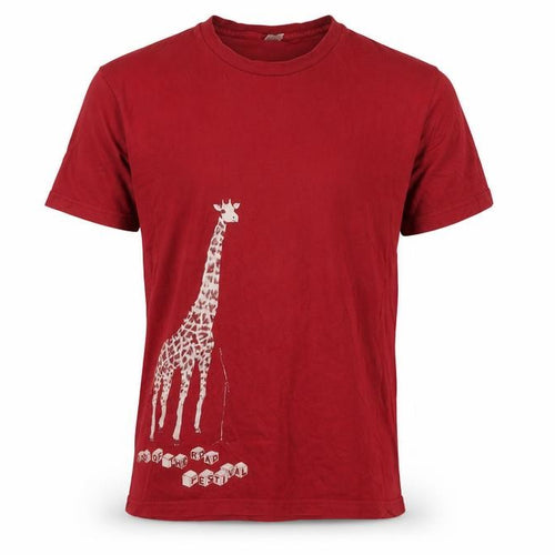 American Apparel Red Festival Graphic T-Shirt - Large
