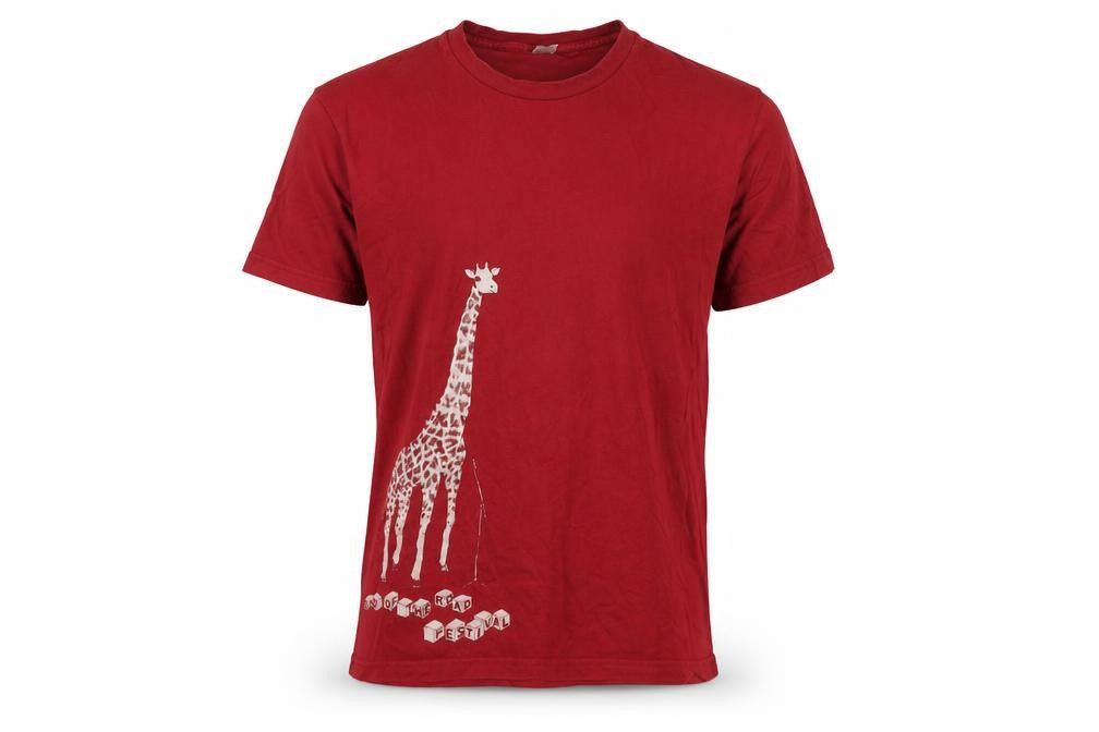 American Apparel Red Festival Graphic T-Shirt - Large