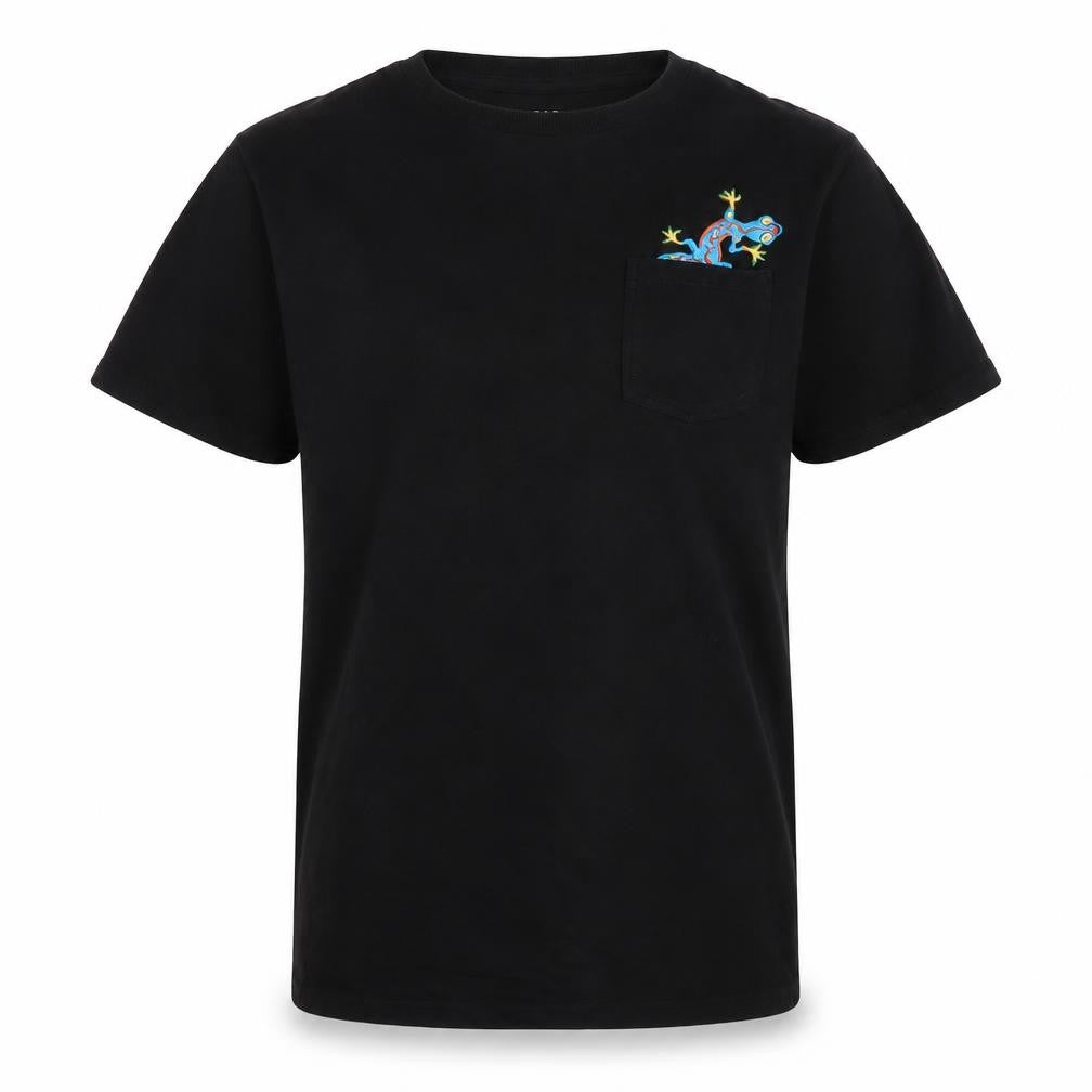 Marks and Spencer Boys Black T-Shirt 12-13 Years with Pocket