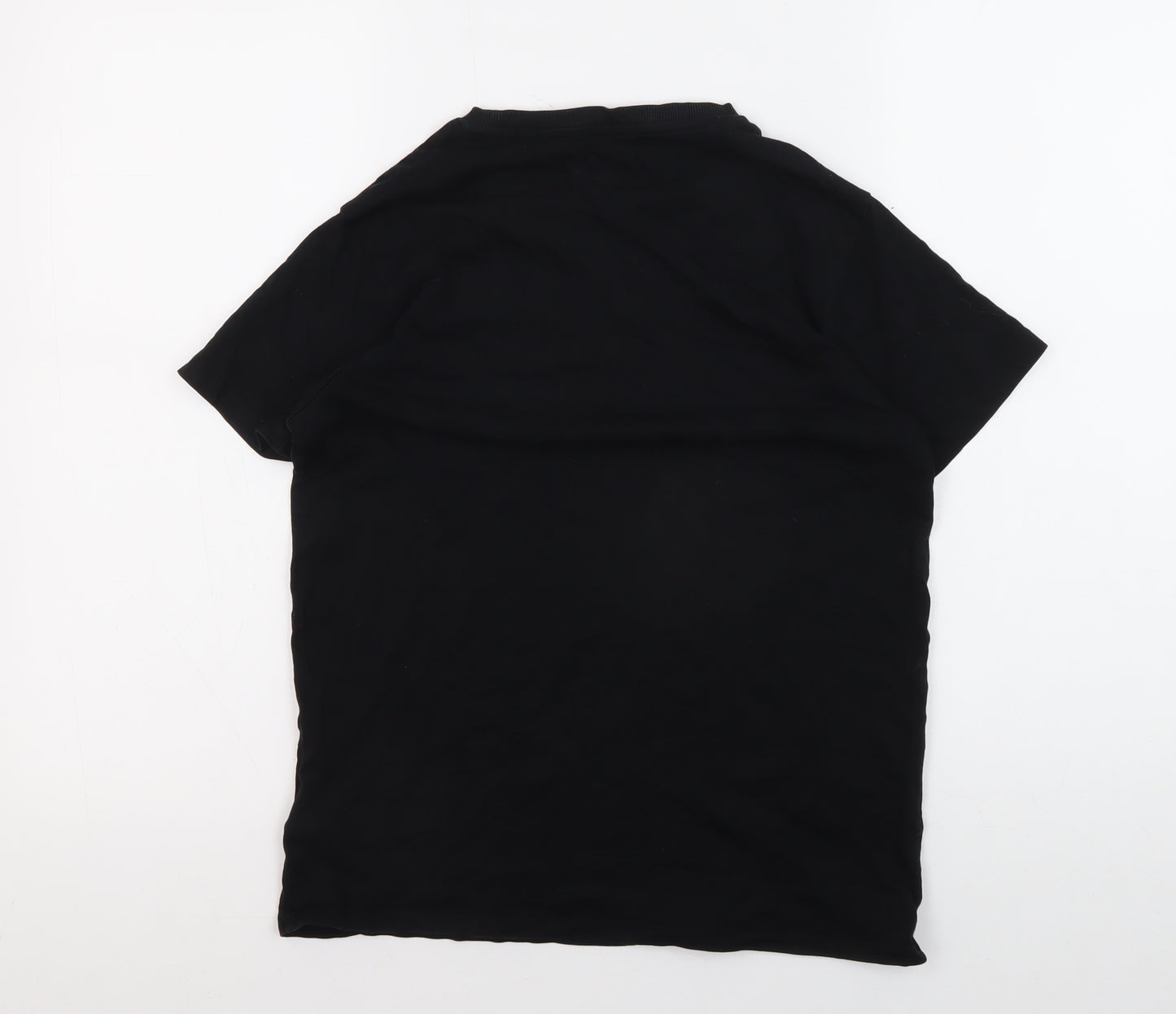 Marks and Spencer Boys Black T-Shirt 12-13 Years with Pocket