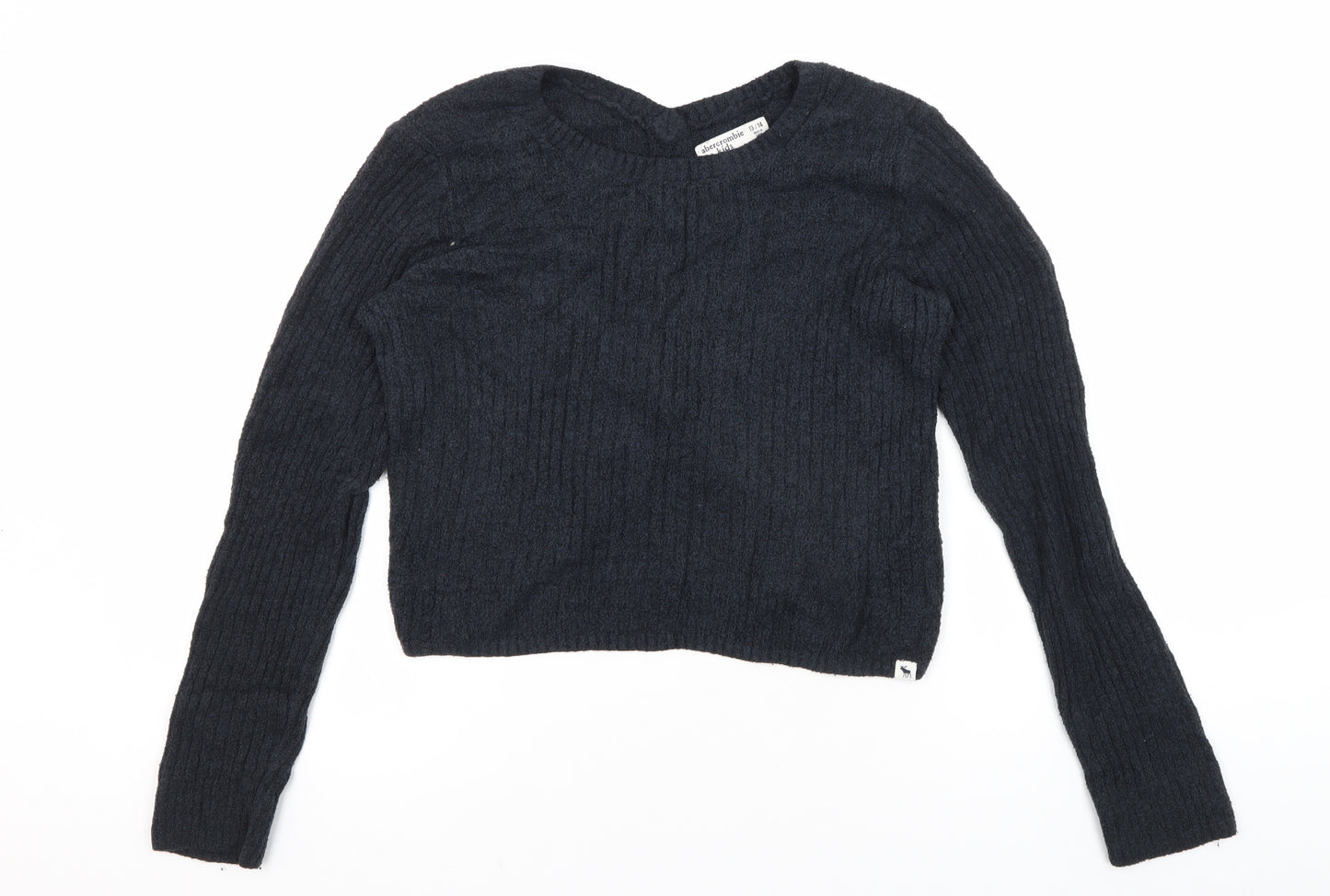 Abercrombie Kids Black Pullover Jumper, Girls 13-14 Years