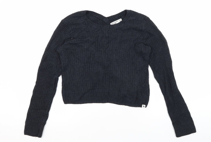 Abercrombie Kids Black Pullover Jumper, Girls 13-14 Years