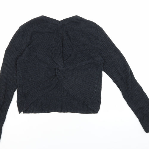 Abercrombie Kids Black Pullover Jumper, Girls 13-14 Years