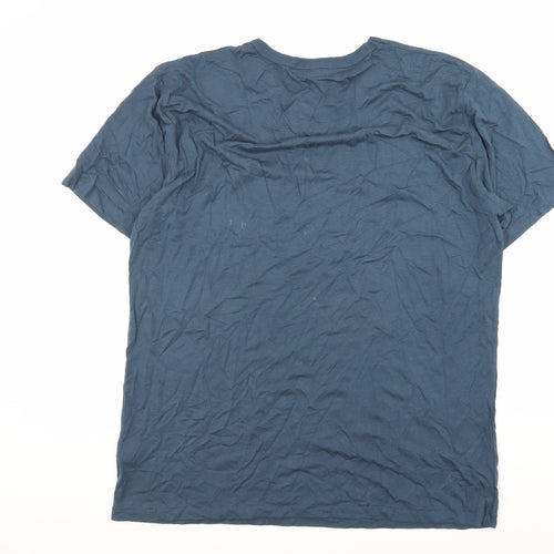 Continental Men's Blue 2XL Crew Neck T-Shirt