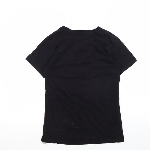 Team GB Unisex Black Medium T-Shirt with Crew Neck
