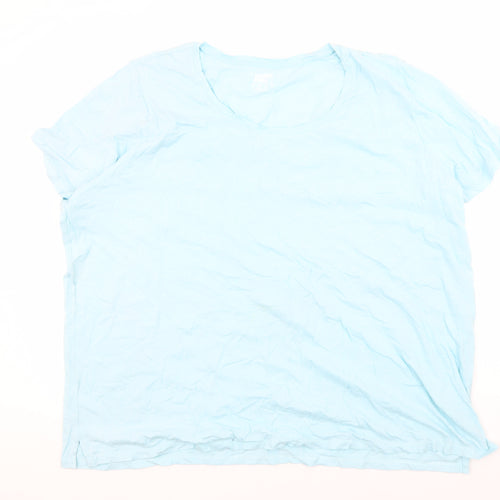Lands' End Women's Blue Basic T-Shirt, Medium
