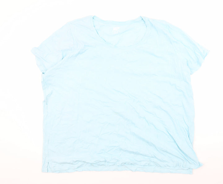 Lands' End Women's Blue Basic T-Shirt, Medium