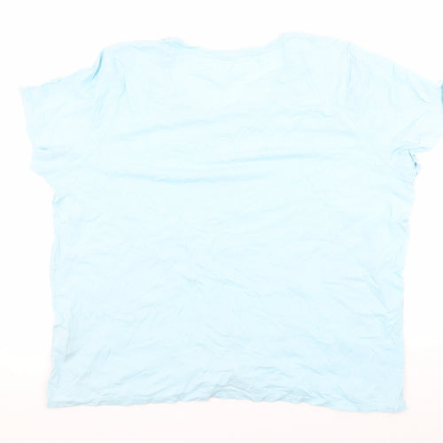 Lands' End Women's Blue Basic T-Shirt, Medium