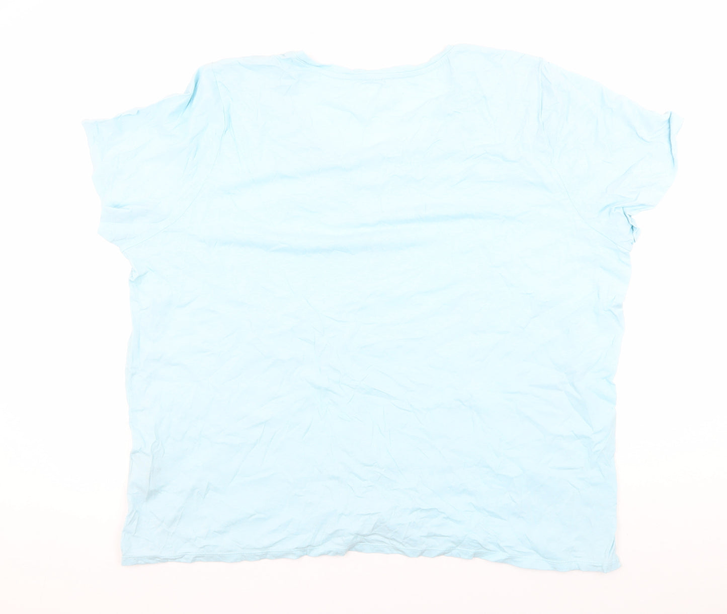 Lands' End Women's Blue Basic T-Shirt, Medium