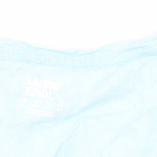 Lands' End Women's Blue Basic T-Shirt, Medium