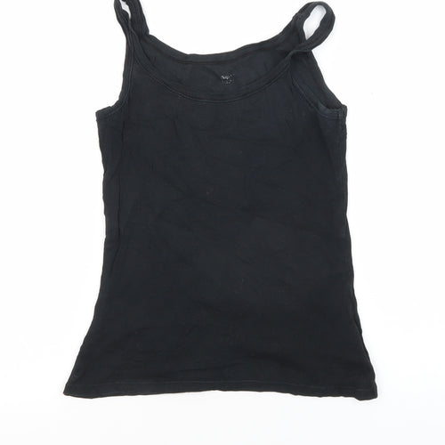 Gap Women's Black Tank Top, Small, Cotton Knit