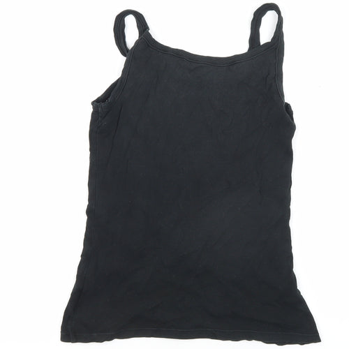 Gap Women's Black Tank Top, Small, Cotton Knit
