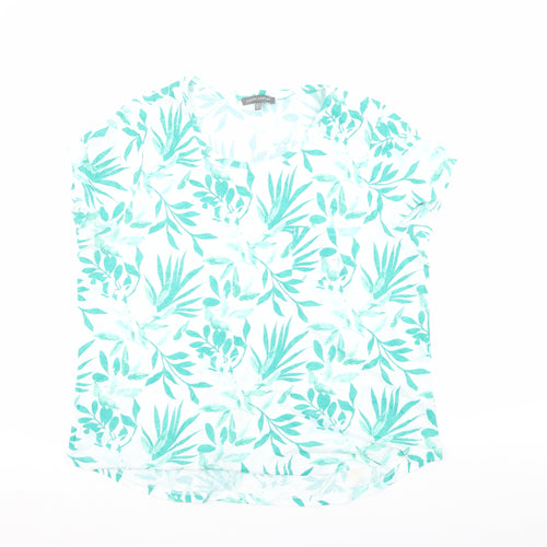 Laura Ashley Women's Blue Floral Top UK 18