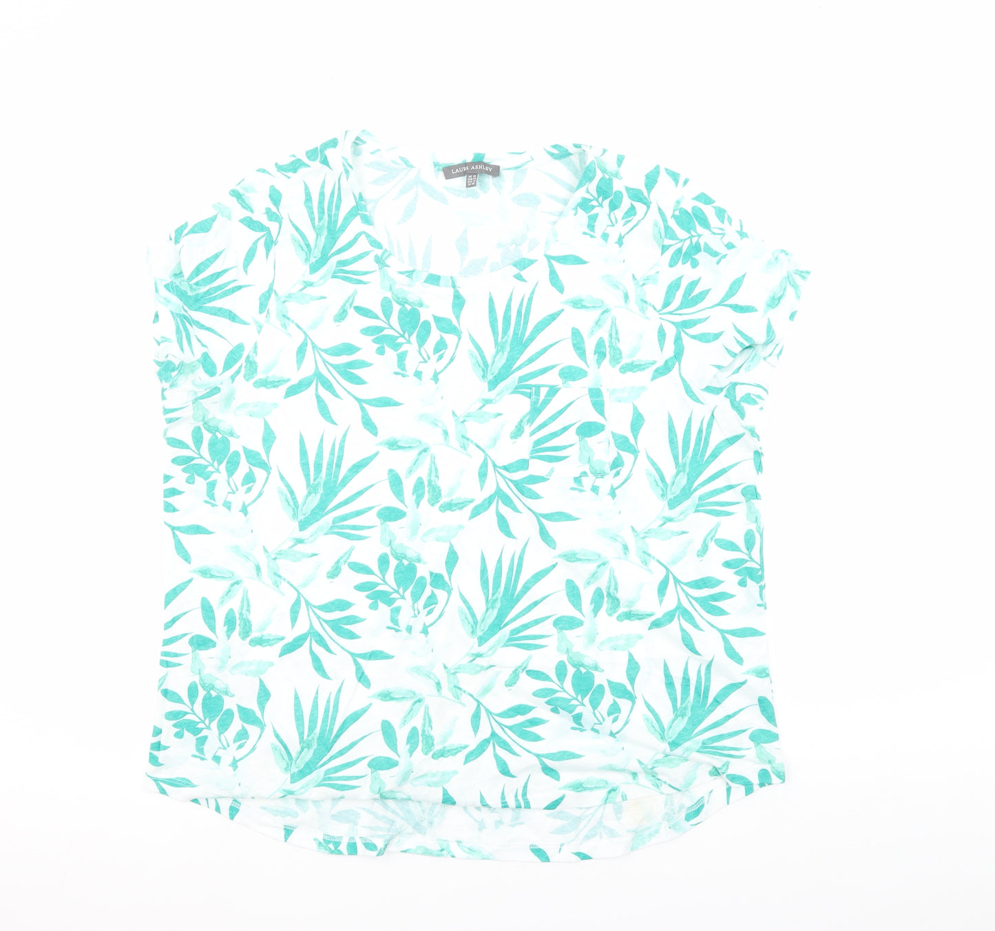Laura Ashley Women's Blue Floral Top UK 18