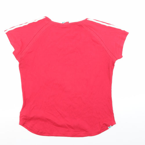 Lonsdale Women's Red Gym T-Shirt Size 16