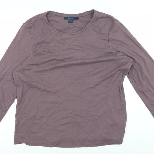 Boden Women's Purple Long Sleeve T-Shirt