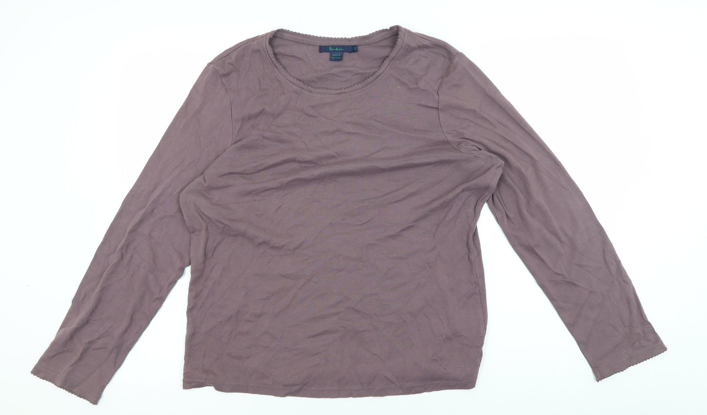 Boden Women's Purple Long Sleeve T-Shirt