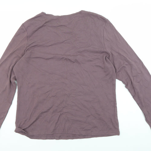 Boden Women's Purple Long Sleeve T-Shirt