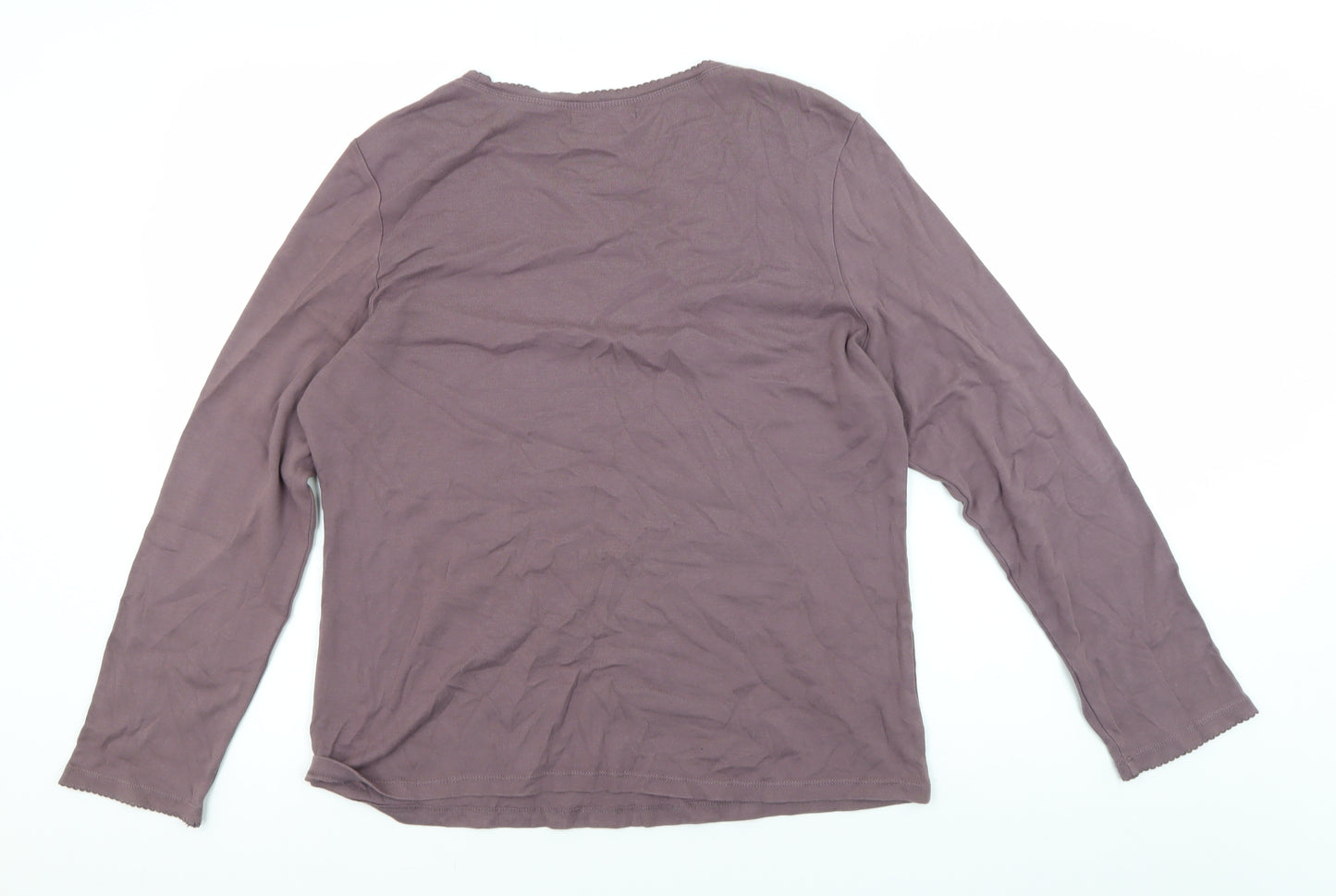 Boden Women's Purple Long Sleeve T-Shirt