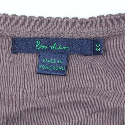 Boden Women's Purple Long Sleeve T-Shirt