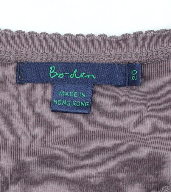 Boden Women's Purple Long Sleeve T-Shirt