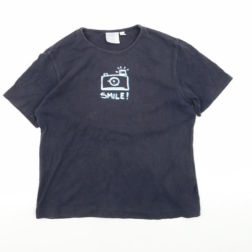 Esprit Unisex Black XL Basic T-Shirt