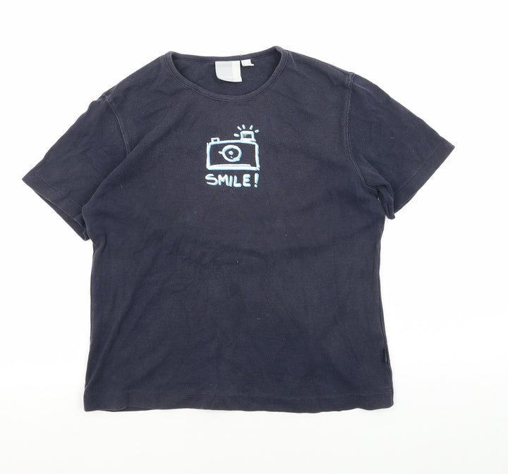 Esprit Unisex Black XL Basic T-Shirt