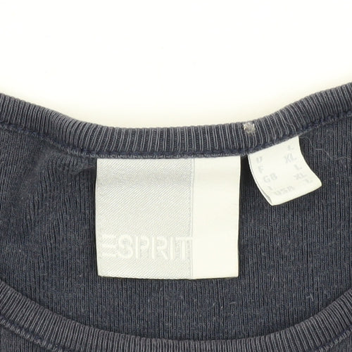 Esprit Unisex Black XL Basic T-Shirt